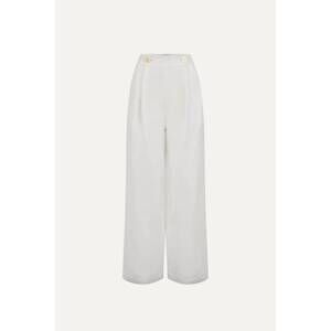 NEW LE KASHA women's minuf linen pants in white